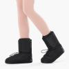 imageStelle Womens Dance Warm Up Booties Ballet Slipper Ankle Boots Ballerina ShoesBlack