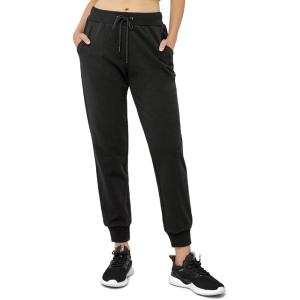 imageStelle Sweatpants for Women Drawstring Waist Jogger Pants with Pockets Yoga Athletic Workout Lounge Casual Pants 28quotBlack Relaxed Fit