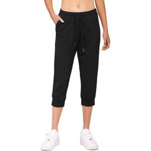 imageStelle Sweatpants for Women Drawstring Waist Jogger Pants with Pockets Yoga Athletic Workout Lounge Casual Pants 28quotBlacktapered