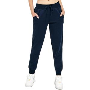 imageStelle Sweatpants for Women Drawstring Waist Jogger Pants with Pockets Yoga Athletic Workout Lounge Casual Pants 28quotNavy Relaxed Fit