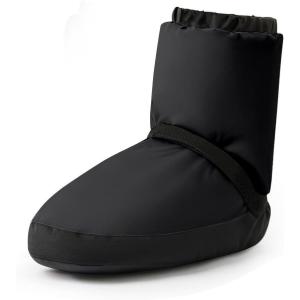 imageStelle Womens Dance Warm Up Booties Ballet Slipper Ankle Boots Ballerina Shoes001black