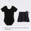 imageStelle Ballet Leotards for Girls Long Sleeve Dance Dress Outfit Combo with Skirt and Tights ToddlerLittle KidBig Kid1black
