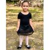 imageStelle Ballet Leotards for Girls Long Sleeve Dance Dress Outfit Combo with Skirt and Tights ToddlerLittle KidBig Kid1black
