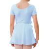 imageStelle Ballet Leotards for Girls Long Sleeve Dance Dress Outfit Combo with Skirt and Tights ToddlerLittle KidBig Kid1blue