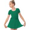 imageStelle Ballet Leotards for Girls Long Sleeve Dance Dress Outfit Combo with Skirt and Tights ToddlerLittle KidBig Kid1green