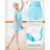 imageStelle Ballet Leotards for Girls Long Sleeve Dance Dress Outfit Combo with Skirt and Tights ToddlerLittle KidBig Kid1pool Bule