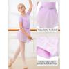 imageStelle Ballet Leotards for Girls Long Sleeve Dance Dress Outfit Combo with Skirt and Tights ToddlerLittle KidBig Kid1purple