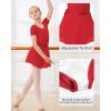 imageStelle Ballet Leotards for Girls Long Sleeve Dance Dress Outfit Combo with Skirt and Tights ToddlerLittle KidBig Kid1red