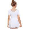 imageStelle Ballet Leotards for Girls Long Sleeve Dance Dress Outfit Combo with Skirt and Tights ToddlerLittle KidBig Kid1white