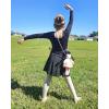 imageStelle Ballet Leotards for Girls Long Sleeve Dance Dress Outfit Combo with Skirt and Tights ToddlerLittle KidBig Kid2black Long Sleeve