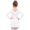 imageStelle Ballet Leotards for Girls Long Sleeve Dance Dress Outfit Combo with Skirt and Tights ToddlerLittle KidBig Kid2white Long Sleeve