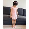 imageStelle Ballet Leotards for Girls Long Sleeve Dance Dress Outfit Combo with Skirt and Tights ToddlerLittle KidBig Kid4ballet Pink Ruffle Sleeve