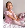 imageStelle Ballet Leotards for Girls Long Sleeve Dance Dress Outfit Combo with Skirt and Tights ToddlerLittle KidBig Kid4ballet Pink Ruffle Sleeve