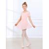 imageStelle Ballet Leotards for Girls Long Sleeve Dance Dress Outfit Combo with Skirt and Tights ToddlerLittle KidBig Kid5ballet Pink Shiny Skirt