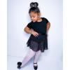 imageStelle Ballet Leotards for Girls Long Sleeve Dance Dress Outfit Combo with Skirt and Tights ToddlerLittle KidBig Kid5black Shiny Skirt