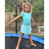 imageStelle Girls Flowy Shorts with Pockets Athletic Running Skirt High Waist Butterfly 2 in 1 Sports Short 516 YearsLight Blue