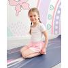 imageStelle Girls Flowy Shorts with Pockets Athletic Running Skirt High Waist Butterfly 2 in 1 Sports Short 516 YearsPink