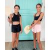 imageStelle Girls Flowy Shorts with Pockets Athletic Running Skirt High Waist Butterfly 2 in 1 Sports Short 516 YearsPinklight Blueblack