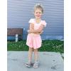 imageStelle Girls Flowy Shorts with Pockets Athletic Running Skirt High Waist Butterfly 2 in 1 Sports Short 516 YearsPinklight Blueblack