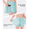 imageStelle Girls Flowy Shorts with Pockets Athletic Running Skirt High Waist Butterfly 2 in 1 Sports Short 516 YearsPinklight Bluelavender