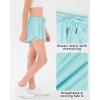imageStelle Girls Flowy Shorts with Pockets Athletic Running Skirt High Waist Butterfly 2 in 1 Sports Short 516 YearsPinklight Bluelavender