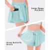 imageStelle Girls Flowy Shorts with Pockets Athletic Running Skirt High Waist Butterfly 2 in 1 Sports Short 516 YearsWhitepinklight Blue