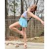 imageStelle Girls Flowy Shorts with Pockets Athletic Running Skirt High Waist Butterfly 2 in 1 Sports Short 516 YearsWhitepinklight Blue