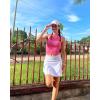 imageStelle Ribbed Tank Tops for Women High Neck Sleeveless Cami Stretch Slim Top Casual Workout Basic TshirtWatermelon