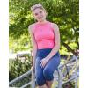 imageStelle Ribbed Tank Tops for Women High Neck Sleeveless Cami Stretch Slim Top Casual Workout Basic TshirtWatermelon