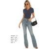 imageStelle Ribbed Tops for Women Short Sleeve Tshirt Slim Fit Basic Tee Casual BlouseCharcoal