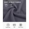 imageStelle Ribbed Tops for Women Short Sleeve Tshirt Slim Fit Basic Tee Casual BlouseCharcoal