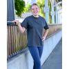 imageStelle Women Cotton TShirts Oversized Crewneck Short Sleeve Summer Casual Tops Unisex AdultCharcoal