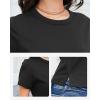 imageStelle Womens Cotton TShirts Crewneck Short Sleeve Basic Tees Summer Casual Solid Crop TopsBlack
