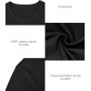 imageStelle Womens Cotton TShirts Crewneck Short Sleeve Basic Tees Summer Casual Solid Crop TopsBlack