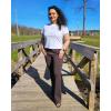 imageStelle Womens Cotton TShirts Crewneck Short Sleeve Basic Tees Summer Casual Solid Crop TopsWhite