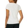 imageStelle Womens Crewneck Short Sleeve T Shirts Summer Casual Basic Tops TeesCreme