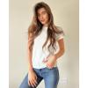 imageStelle Womens Crewneck Short Sleeve T Shirts Summer Casual Basic Tops TeesCreme