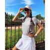 imageStelle Womens Crewneck Short Sleeve T Shirts Summer Casual Basic Tops TeesGrey