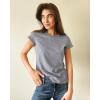 imageStelle Womens Crewneck Short Sleeve T Shirts Summer Casual Basic Tops TeesGrey