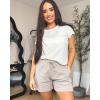 imageStelle Womens Crewneck Short Sleeve T Shirts Summer Casual Basic Tops TeesOffwhite