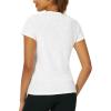imageStelle Womens Crewneck Short Sleeve T Shirts Summer Casual Basic Tops TeesOffwhite
