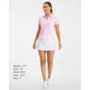 imageStelle Womens Polo Golf Shirts V Neck Short Sleeve Collared Tennis Shirts Casual Tank TopsCherry Blossom