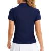 imageStelle Womens Polo Golf Shirts V Neck Short Sleeve Collared Tennis Shirts Casual Tank TopsNavy