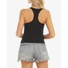imageStelle Womens Sleeveless Tank Tops Scoop Neck Ribbed Racerback Camisole Tops for Workout CasualBlack
