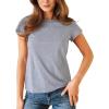 imageStelle Womens Crewneck Short Sleeve T Shirts Summer Casual Basic Tops TeesGrey