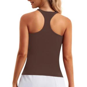 imageStelle Womens Sleeveless Tank Tops Scoop Neck Ribbed Racerback Camisole Tops for Workout CasualCoco