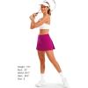 imageStelle Women Tennis Skirt Golf Skorts Athletic High Waisted with Pockets Inner Shorts Sport Workout Pleated PickleballFuchsia