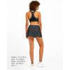 imageStelle Women Tennis Skirt Golf Skorts Athletic High Waisted with Pockets Inner Shorts Sport Workout Pleated PickleballGrey