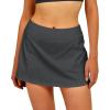 imageStelle Women Tennis Skirt Golf Skorts Athletic High Waisted with Pockets Inner Shorts Sport Workout Pleated PickleballGrey