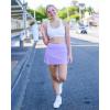 imageStelle Women Tennis Skirt Golf Skorts Athletic High Waisted with Pockets Inner Shorts Sport Workout Pleated PickleballLilac